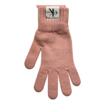 CALVIN KLEIN guanti tinta unita con logo Rosa per Bambina U00525 ROSA CALVIN KLEIN 