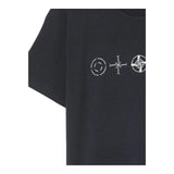 Stone Island T-Shirt Girocollo Tinta Unita con Logo per Bambino K1S162100010 BLU STONE ISLAND 
