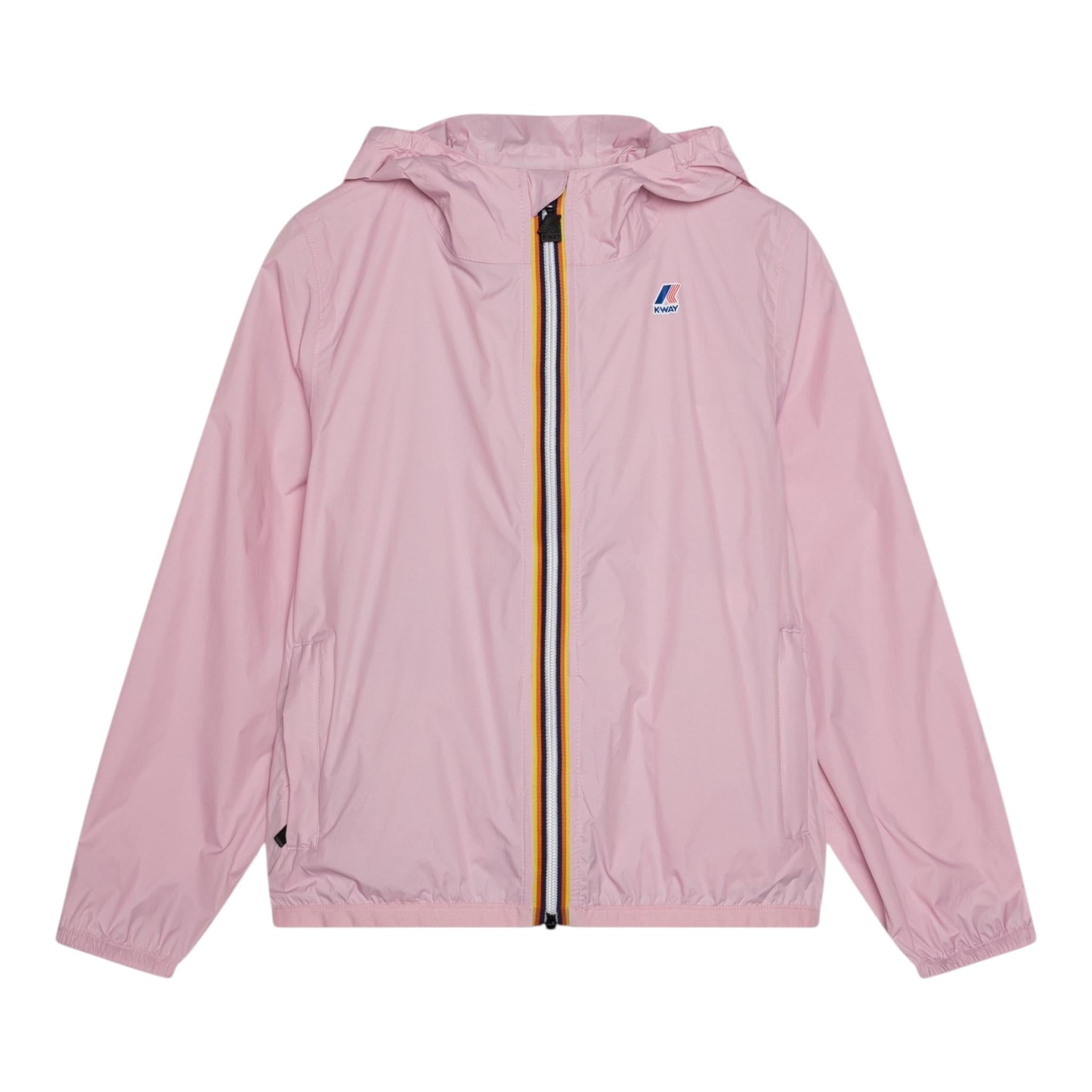 K-Way Giubbino Tinta Unita con Zip E Cappuccio per Neonata K2137XWX ROSA K-WAY 