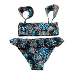 Plein Sport Swim Costume 2 Pezzi Fascia-Mutandina  per Bambina PS25KGBK05 AZZURRO PLEIN SPORT SWIM 