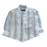 Manuel & Frank Camicia Tinta Unita con Fantasia A Righe per Neonato MF1041N BIANCO MANUEL & FRANK 