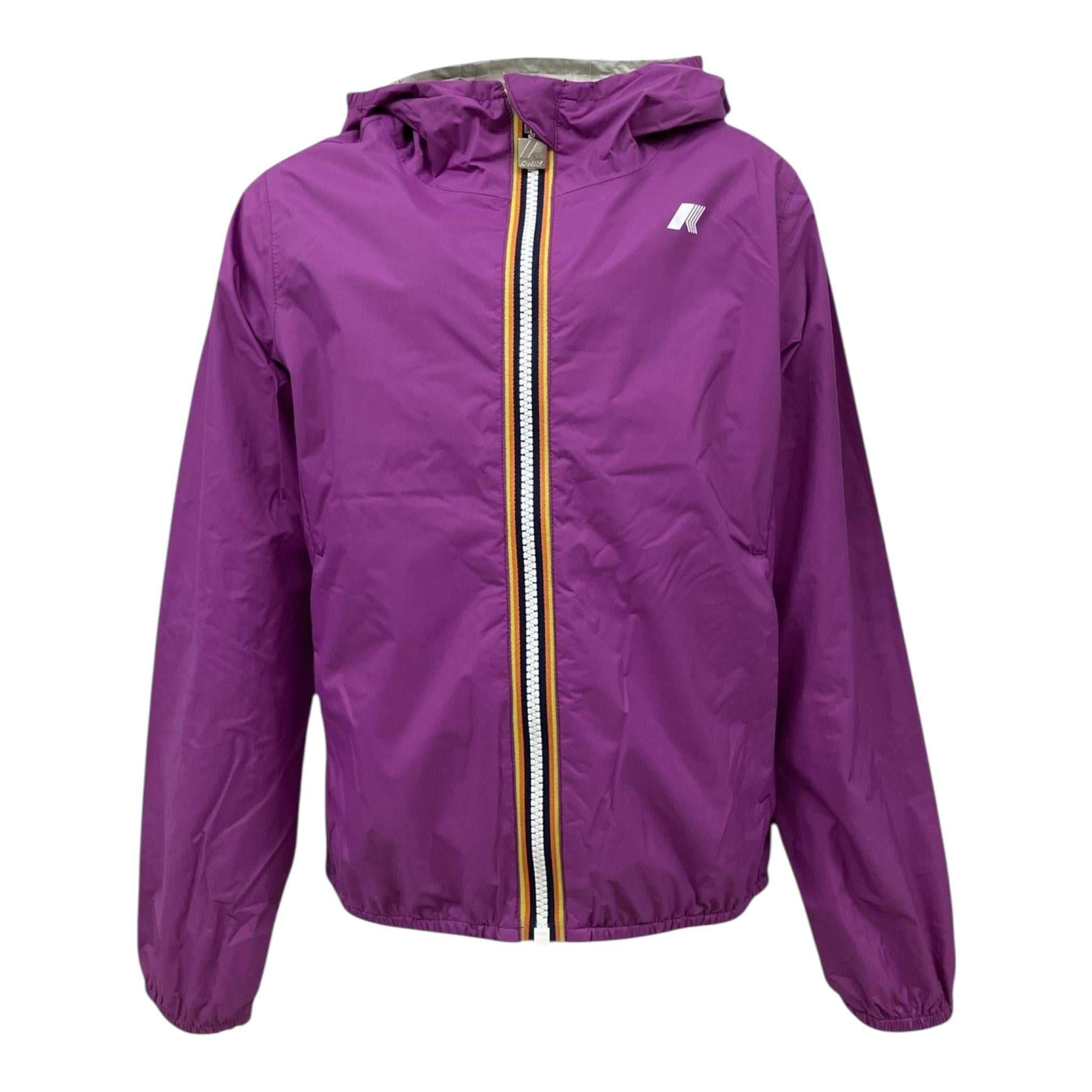 K-Way Giubbino Reversibile Bicolore per Bambina K41337W BEIGE/VIOLA K-WAY 