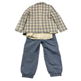 GASTONE completo 6 pezzi camicia-panciotto-giacca.papillon-pantalone Azzurro per Neonato G6157A AZZURRO GASTONE 