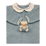 MAC ILUSIO'N tutina tinta unita con colletto Azzurro per Neonata 9449X AZZURRO MAC ILUSIO'N 