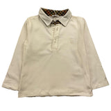 LE BEBE' polo manica lunga tinta unita con colletto in contrasto Panna per Neonato LBB4768 PANNA LE BEBE' 