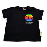 Gcds T-Shirt Girocollo Tinta Unita con Stampa per Neonato 027959 NERO GCDS 