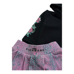 John Richmond Completo 2 Pezzi Felpa-Gonna Bicolore per Neonata RIP26058CF NERO/ROSA JOHN RICHMOND 
