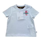 K-Way T-Shirt Girocollo Tinta Unita con Stampa per Neonato K5138DW BIANCO K-WAY 