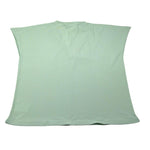 Nera 20.52 T-Shirt Tinta Unita Scollo A V per Bambina N15455 VERDE ACQUA NERA 20.52 