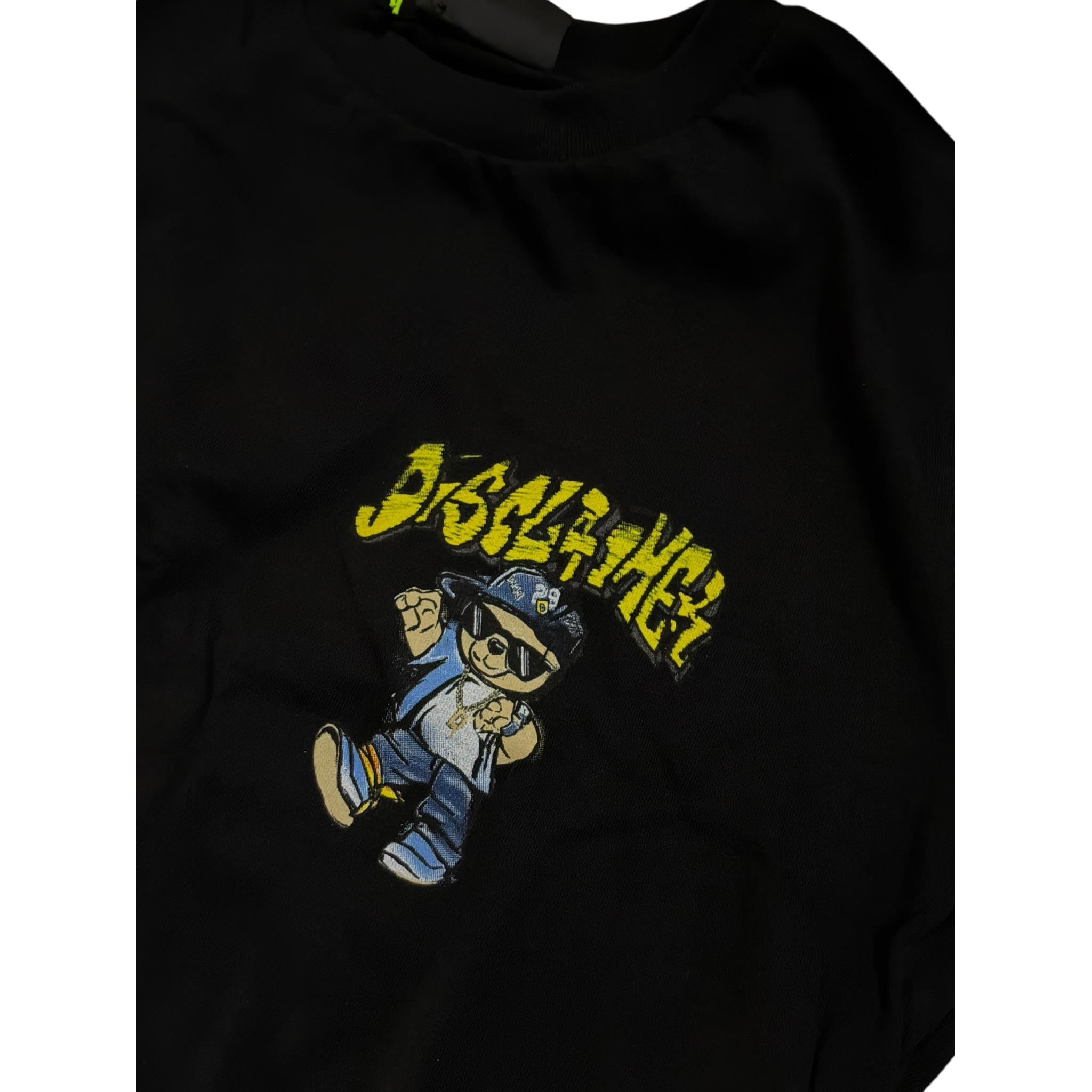 Disclaimer T-Shirt Girocollo Tinta Unita con Stampa per Bambino 25EDK58434X NERO DISCLAIMER 