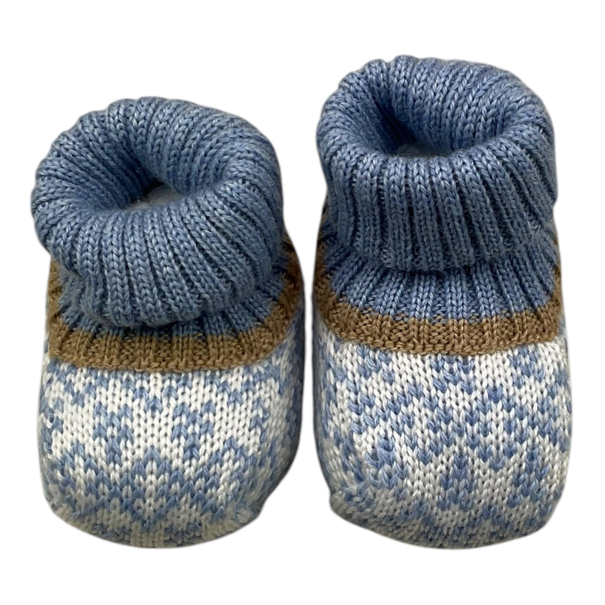 COLORI CHIARI babbucce tricolore Azzurro per Neonato MF757763 AZZURRO COLORI CHIARI 