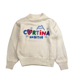 SAINT BARTH maglia mezzo collo tinta unita con stampa Bianco per Bambina DANY010 BIANCO SAINT BARTH 