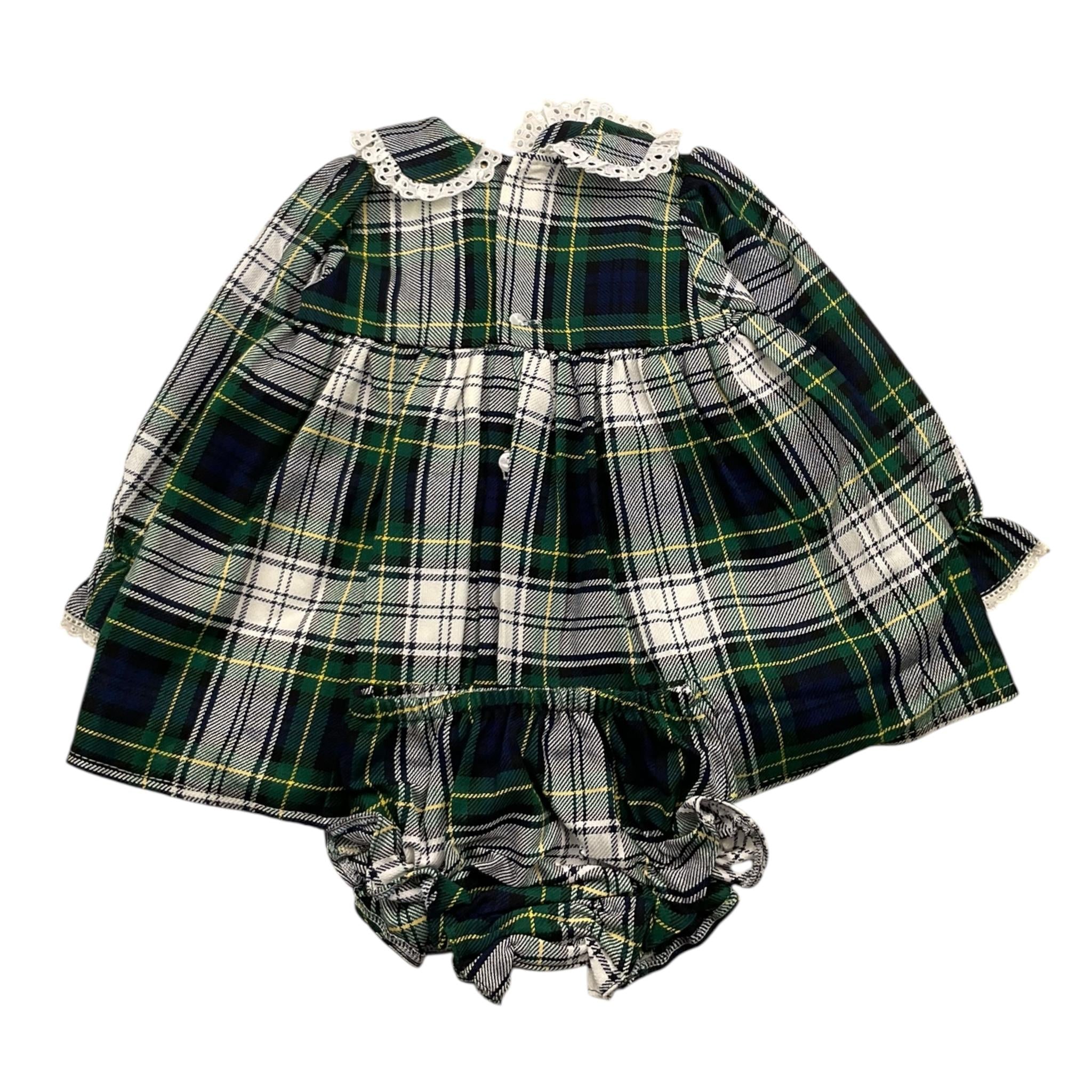 VALENTINA BEBES set abito manica lunga con culotte Blu per Neonata KAX215 BLU VALENTINA BEBES 