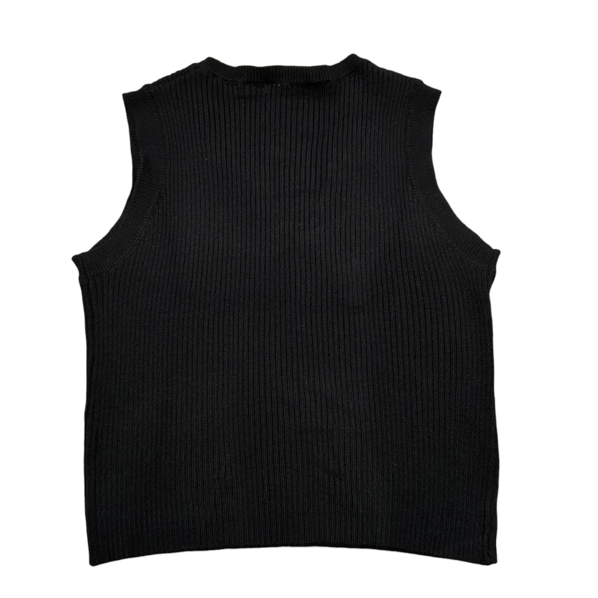 Liu Jo Canotta Tinta Unita A Costine per Bambina GA4037 NERO LIU JO 