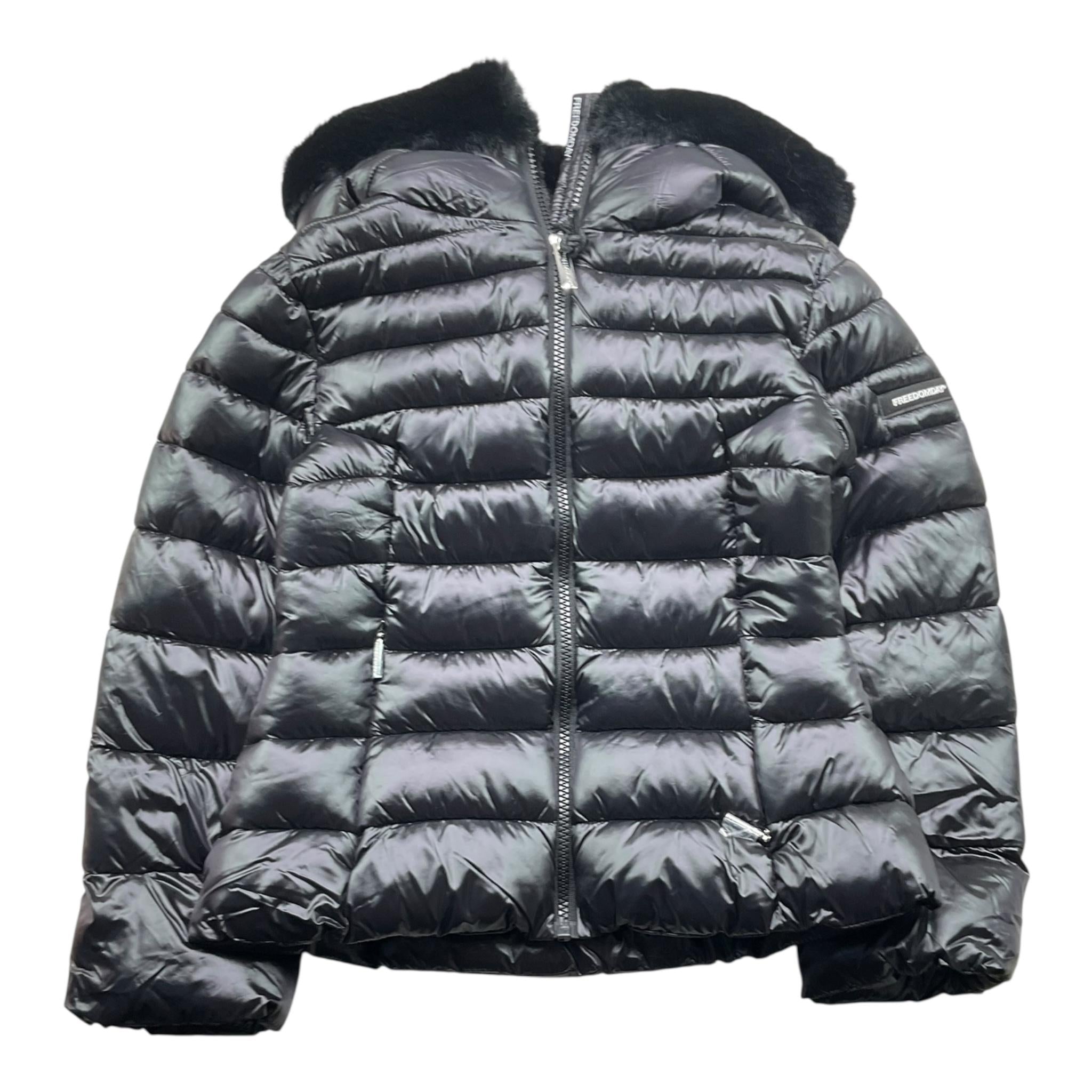 FREEDOMDAY giubbino tinta unita con zip e cappuccio Nero per Bambina IFRJG6853AH767 NERO FREEDOMDAY 