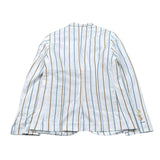 Manuel & Frank Giacca Tinta Unita con Fantasia A Righe per Bambino RIRI BIANCO MANUEL & FRANK 