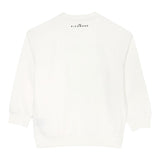 John Richmond Felpa Chiusa Girocollo Tinta Unita con Stampa per Bambino RBP25054FE BIANCO JOHN RICHMOND 