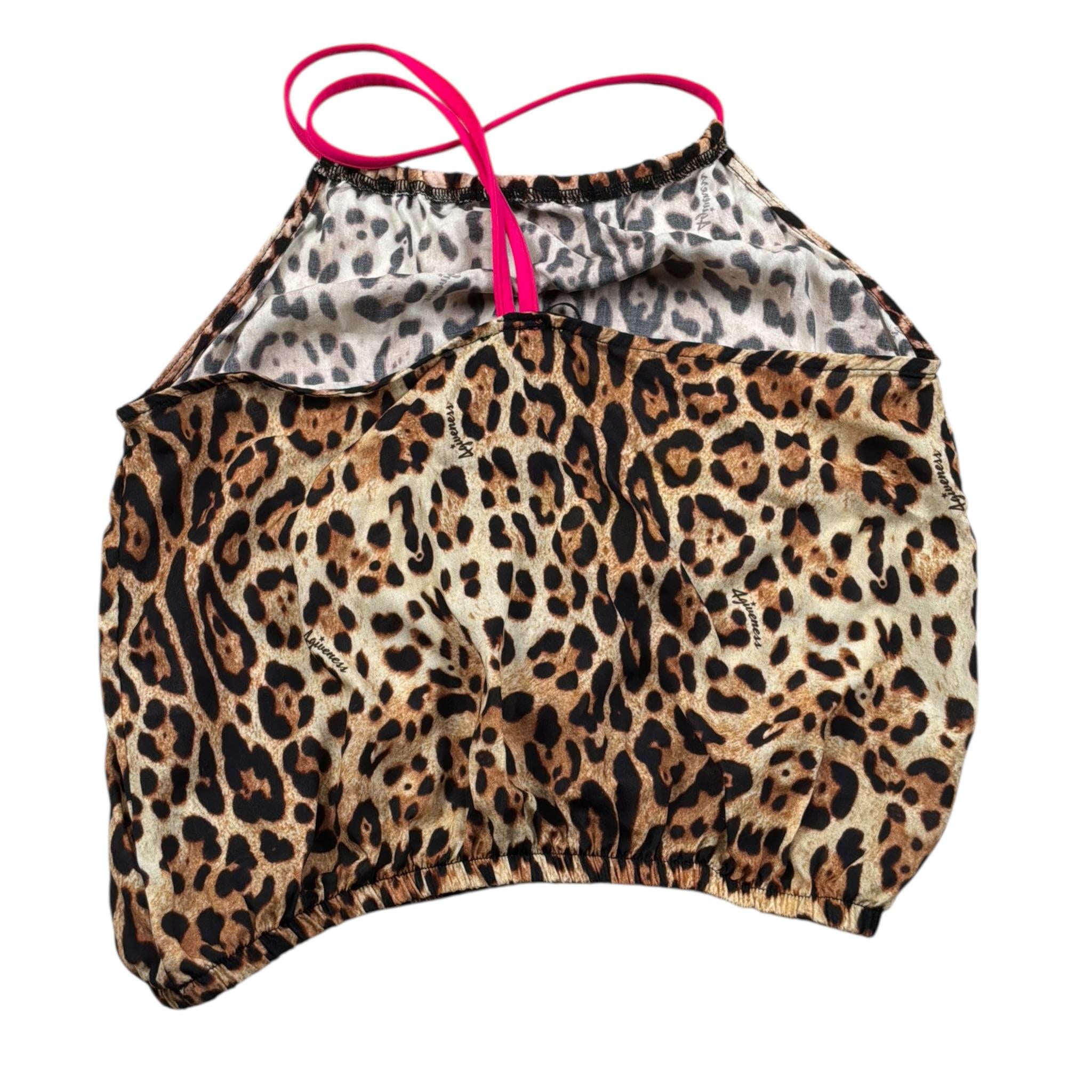 4Giveness Top Tinta Unita con Fantasia Maculata per Bambina FGCG3932 MARRONE 4GIVENESS 