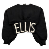 MARC ELLIS maglia crop tinta unita con logo Nero per Bambina JMJSW00171X NERO MARC ELLIS 