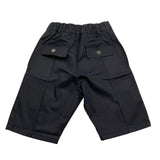 Dodo' Welldone Bermuda Tinta Unita con Elastico In Vita per Bambino BR012 NERO DODO' WELLDONE 