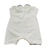 Ninnaoh Pagliaccetto Tinta Unita con Applicazioni per Neonata E25P54 BIANCO NINNAOH 