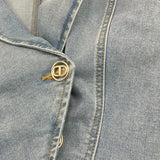 Twinset Giubbino In Denim Tinta Unita per Bambina 251GJ2540 AZZURRO TWINSET 