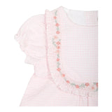 pagliaccetto mezza manica fantasia quadretti TY33130 ROSA TARTINE ET CHOCOLAT 