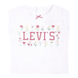 Levi'S T-Shirt Tinta Unita Girocollo con Stampa per Neonata FHNFJ BIANCO LEVI'S 