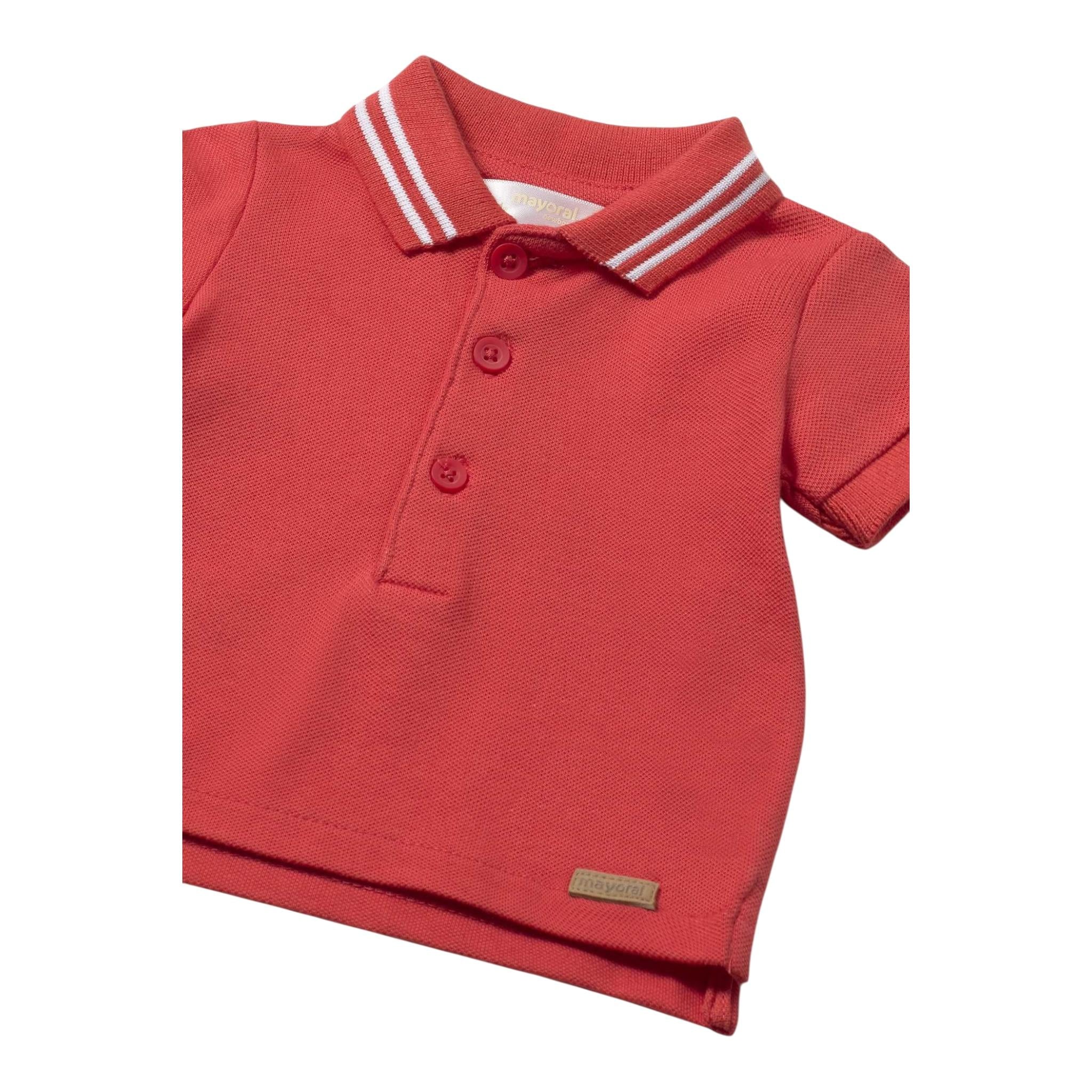 Mayoral Polo Mezza Manica Tinta Unita per Neonato 190 ROSSO MAYORAL 