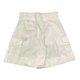 Moncler Short Tinta Unita Con Tasche America Bianco Per Bambina