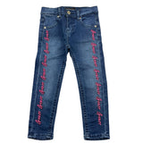 GUESS jeans tinta unita con ricami logo Blu per Bambina K4YA10D4CA0J BLU GUESS 