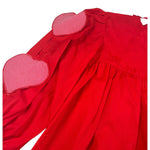 Piccola Ludo Abito Manica Lunga Tinta Unita per Bambina BS10WB082 ROSSO PICCOLA LUDO 