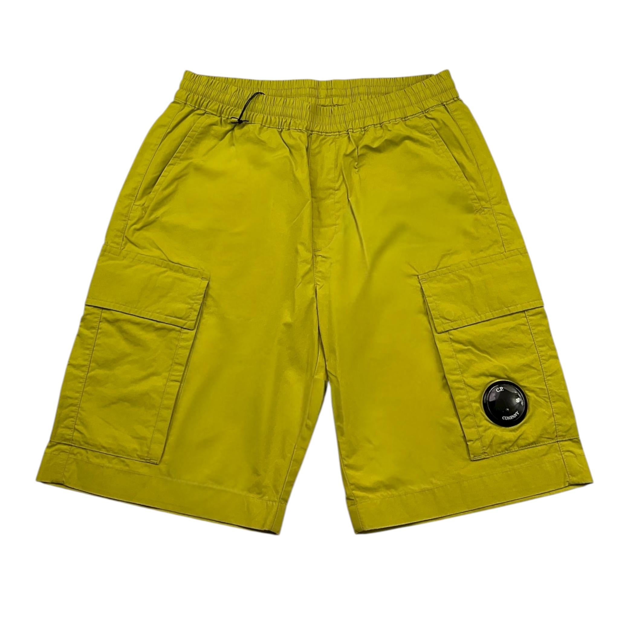 C.P. Company Bermuda Tinta Unita con Elastico In Vita per Bambino CMQ008 VERDE C.P. COMPANY 