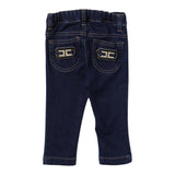 ELISABETTA FRANCHI jeans tinta unita con elstico in vita Blu per Neonata EGPA052 BLU ELISABETTA FRANCHI 