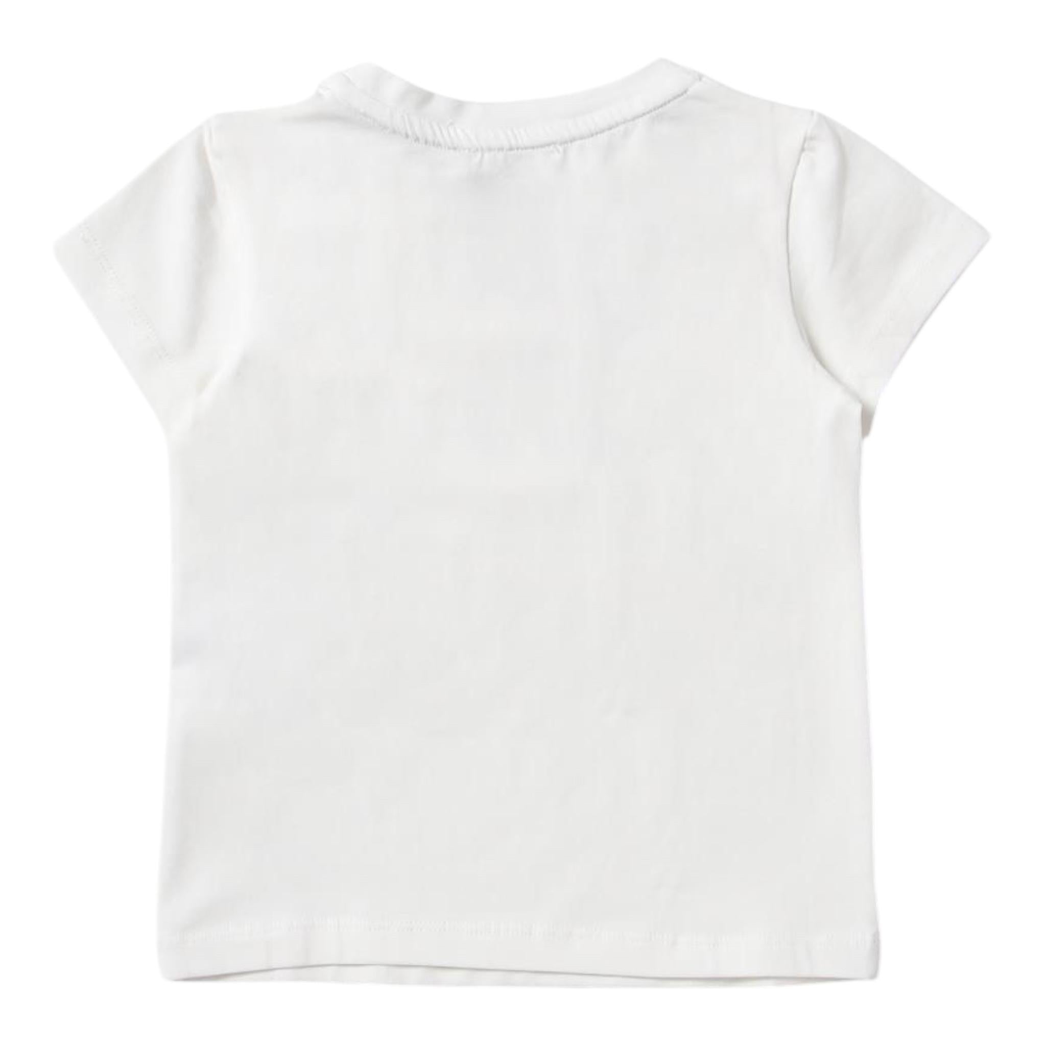 Liu Jo T-Shirt Girocollo Tinta Unita con Stampa per Bambina KA4096J PANNA LIU JO 