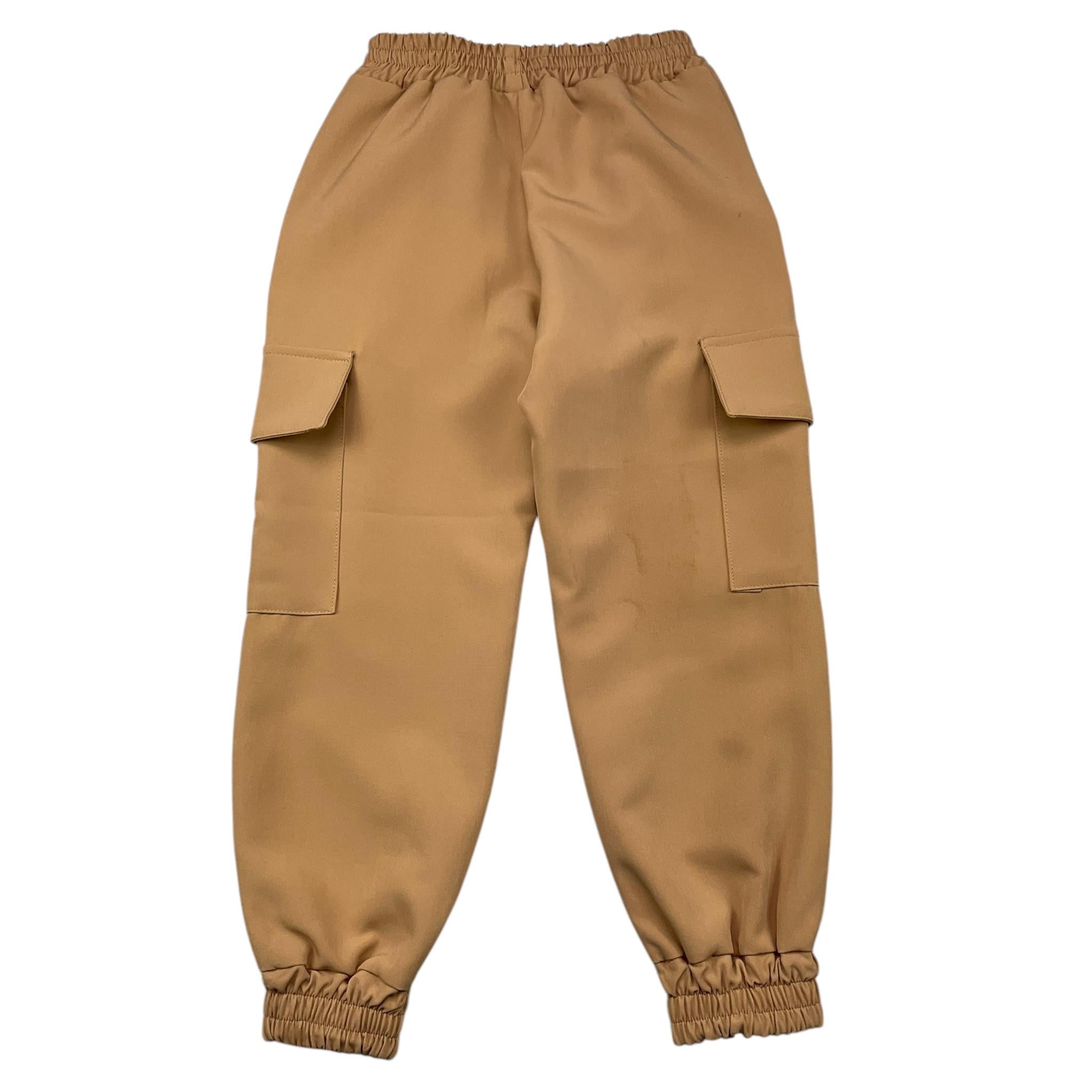 FUN & FUN pantalone tinta unita con elastico in vita Beige per Bambina FBPT00223 BEIGE FUN & FUN 