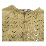 Wedoble Cardigan Tinta Unita con Trafori per Neonata V2507308B GIALLO WEDOBLE 