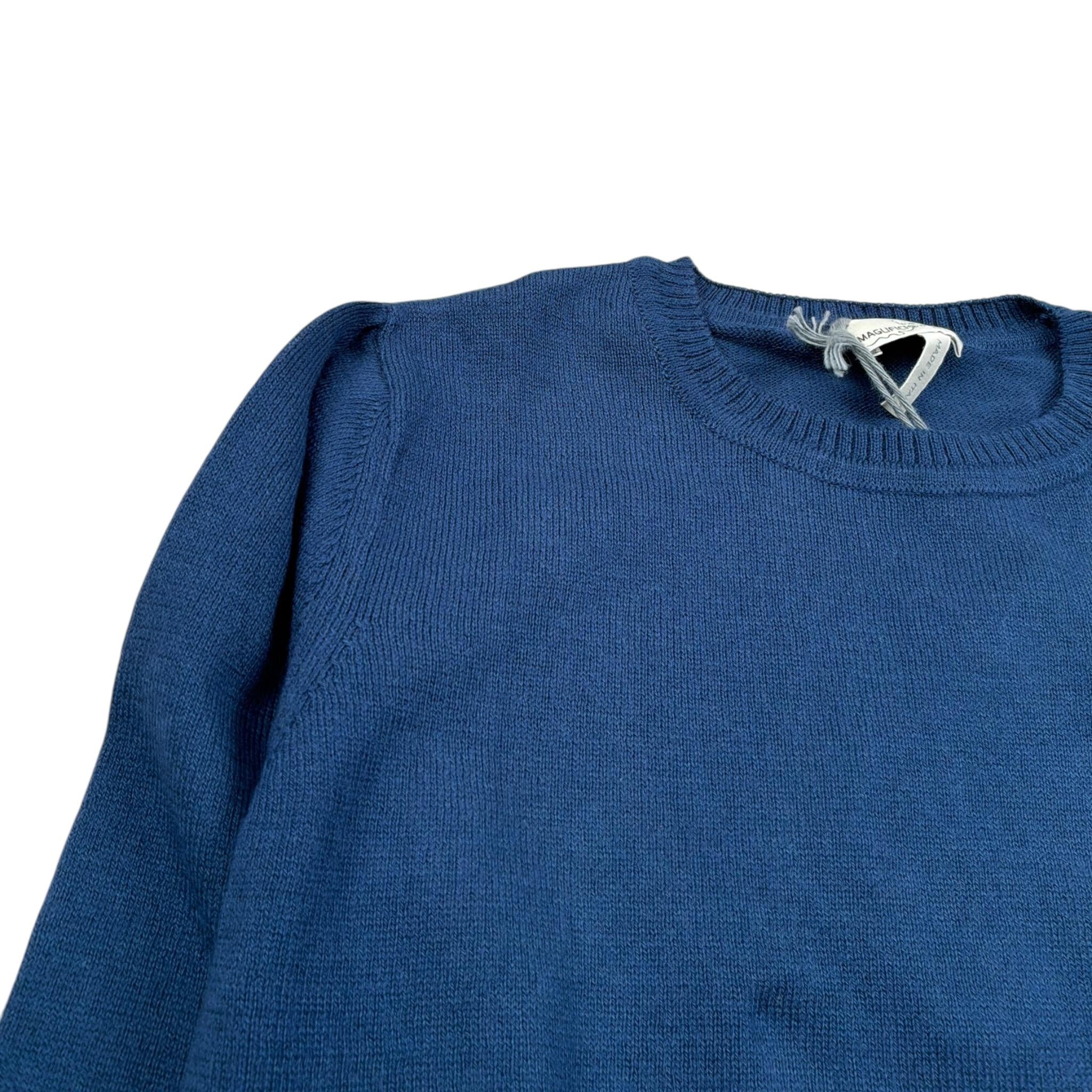 Magnificio di Verona Maglia Girocollo tinta unita Blu per Bambino 015124 BLU MAGNIFICIO DI VERONA 