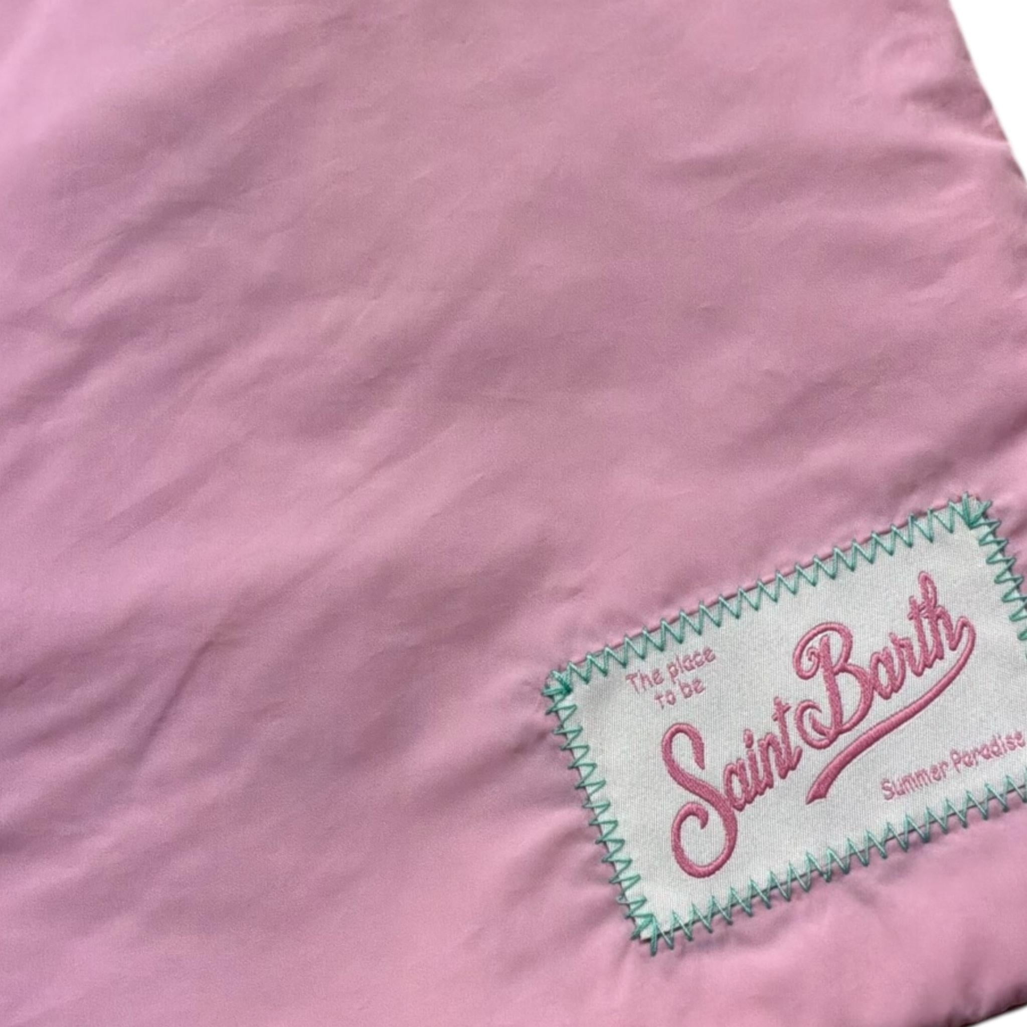 Saint Barth Pochette Tinta Unita con Stampa per Bambina PAREASY ROSA SAINT BARTH 