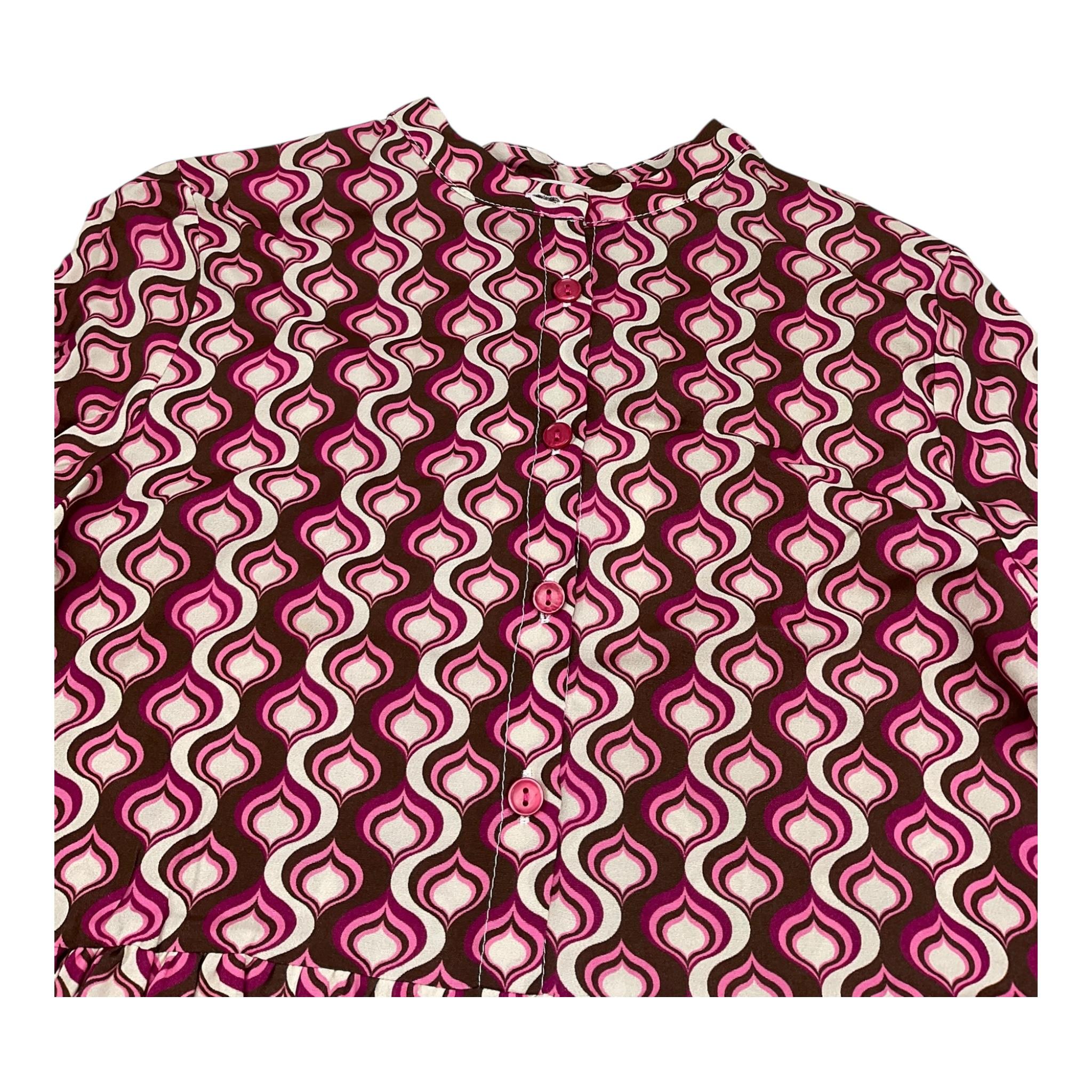 DIXIE abito manica lunga stampa fantasia Marrone per Bambina AB15364G56 MARRONE DIXIE 