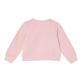 LIU JO felpa chiusa girocollo tinta unita con stampa logo Rosa per Bambina KF4060XXX ROSA LIU JO 