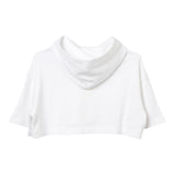 MARNI felpa tinta unita con cappuccio e stampa Bianco per Bambina M01040 BIANCO MARNI 