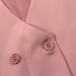 Vicolo Gilet Tinta Unita con Bottoni per Bambina 3146B00090 ROSA VICOLO 