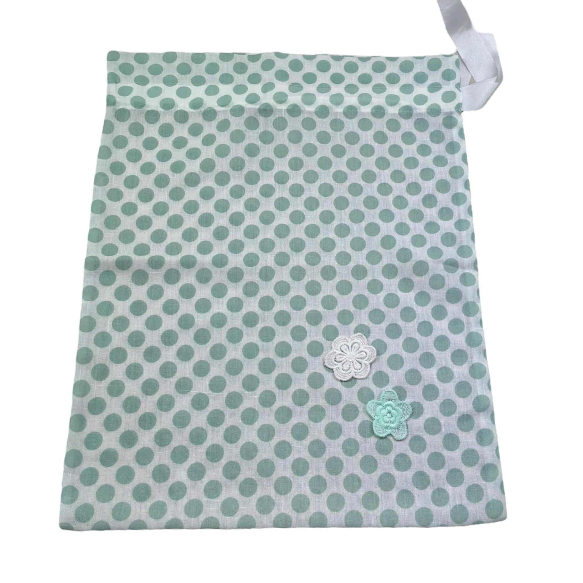 I Delfi Sacca Tinta Unita con Fantasia Pis per Neonata 25P5472G BIANCO I DELFI 