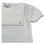 Paz Rodriguez Pagliaccetto Mezza Manica Tinta Unita per Neonato 005122715 BIANCO PAZ RODRIGUEZ 