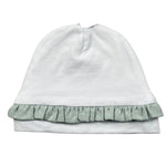 Babyvip Cappello Tinta Unita con Rouches per Neonata T1336 BIANCO BABYVIP 