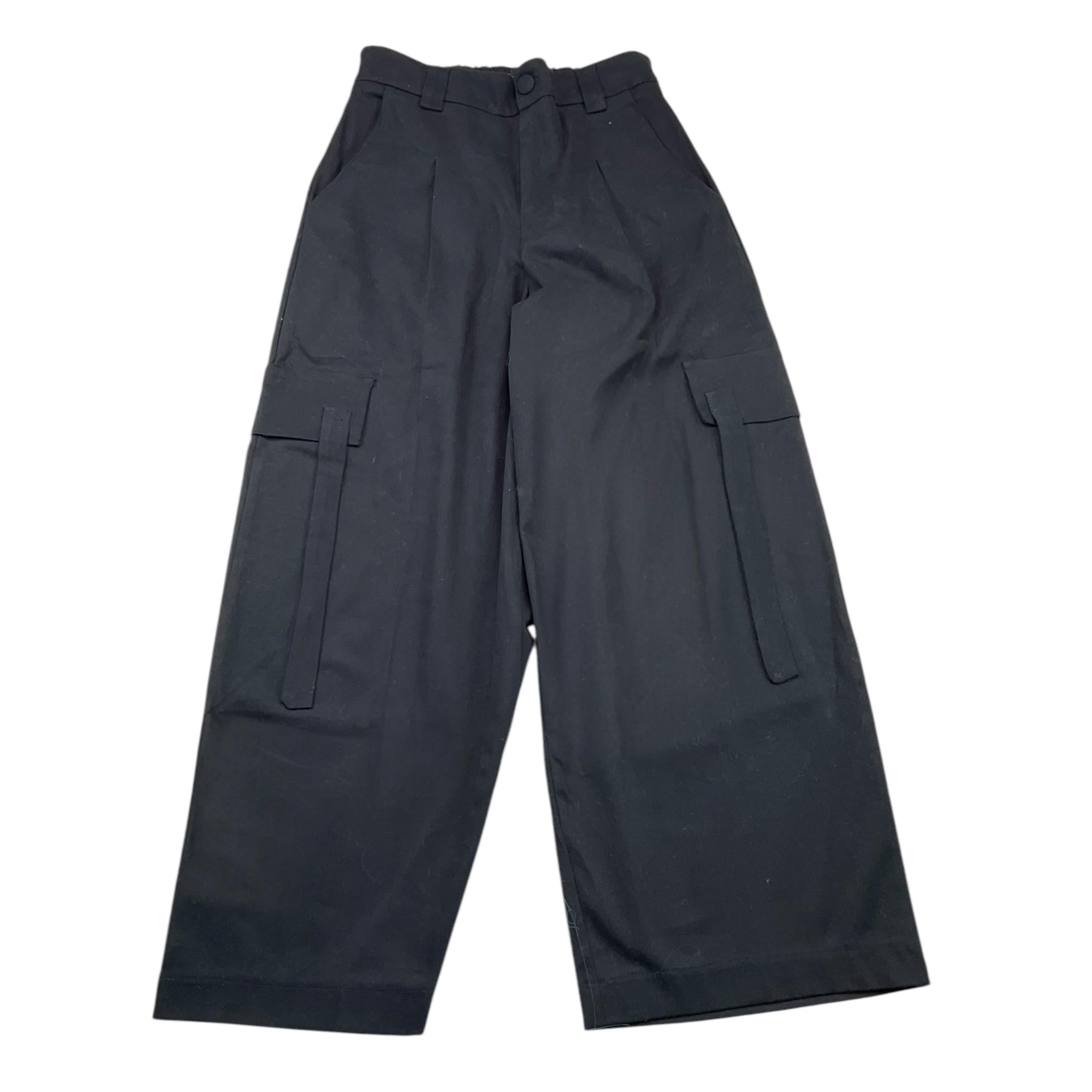NAIDA pantalone tinta unita modello zampa Nero per Bambina NAPA285 NERO NAIDA 