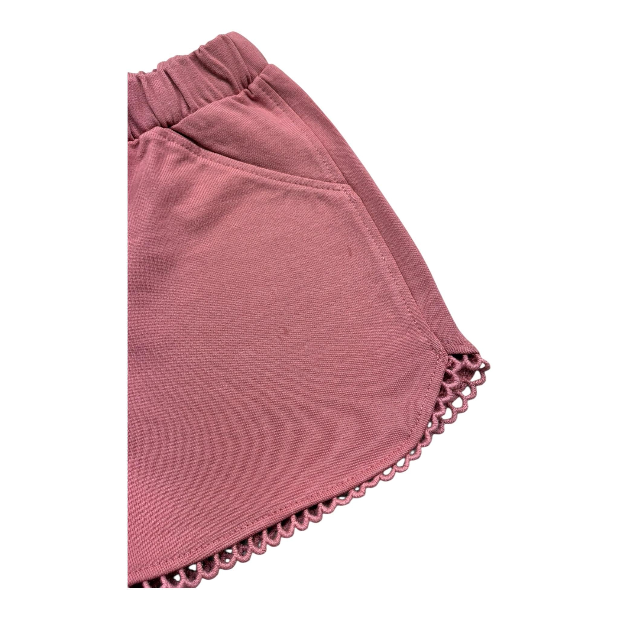 Mayoral Short Tinta Unita con Trafori per Neonata 603 ROSA MAYORAL 