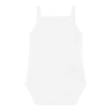 Calamaro Body Tinta Unita A Bretelle per Neonata NIDJD BIANCO CALAMARO 