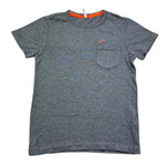 Sun68 T-Shirt Girocollo Tinta Unita con Taschino per Bambino T31301 GRIGIO SUN68 